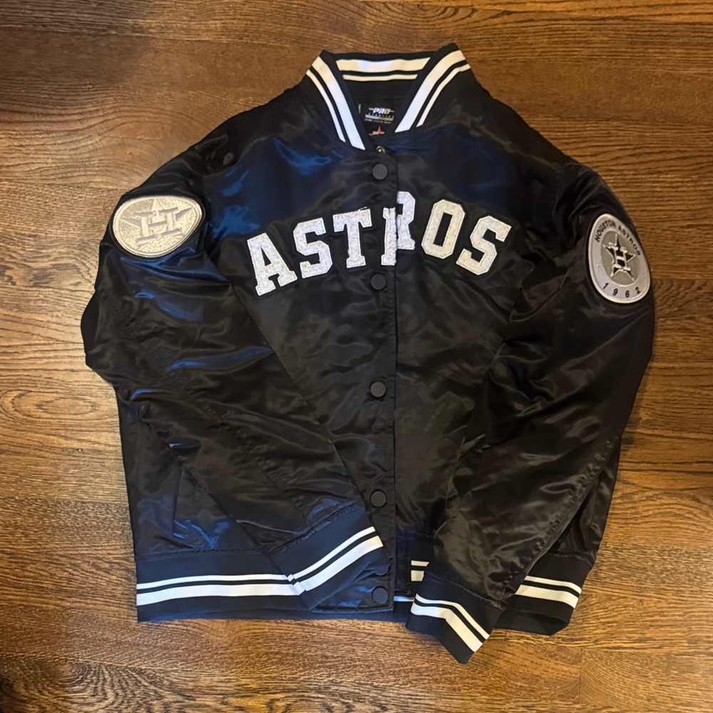 Houston Astros Satin Bomber Jacket